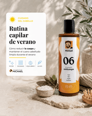 Rutina de verano para caspa