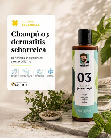 Champú 03 para la dermatitis seborreica ¿funciona? Beneficios, ingredientes y cómo usarlo - los consejos de Michael