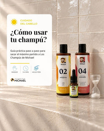 Cómo usar Los Champús de Michael: guía práctica para exprimir tu rutina capilar - Los Consejos de Michael