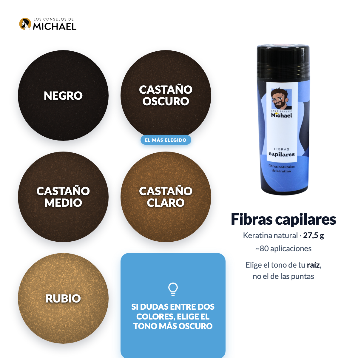 Fibras capilares de keratina natural